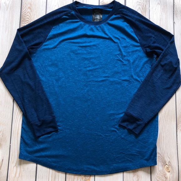 American Eagle men’s AE active 360 degree extreme flex athletic long sleeve top